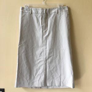 Beige cream pencil skirt